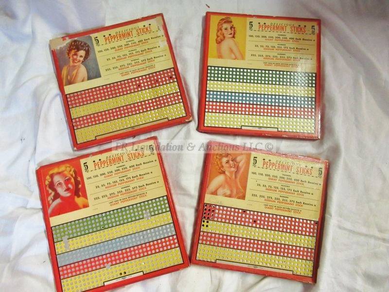 lot 349 image: Peppermint sticks general store displays with pinup shots