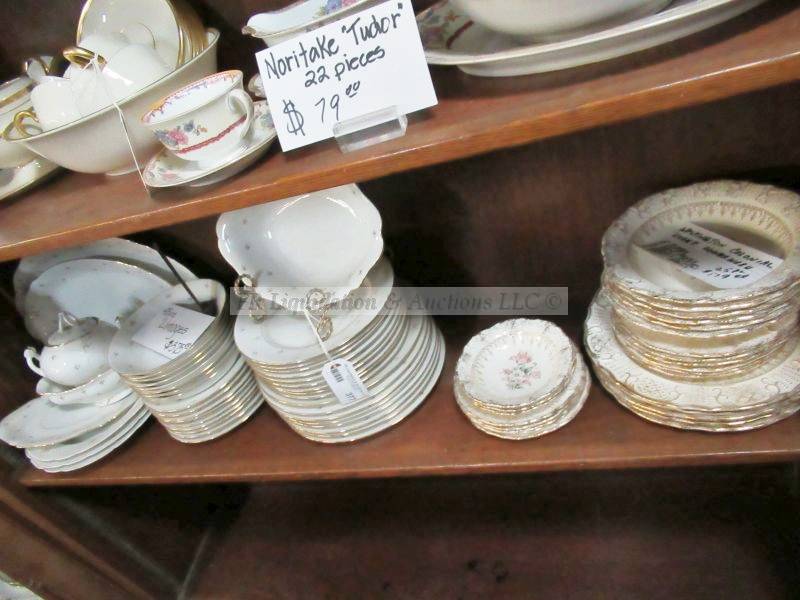 lot 377 image: Dishware selection including Limoges & Colonial