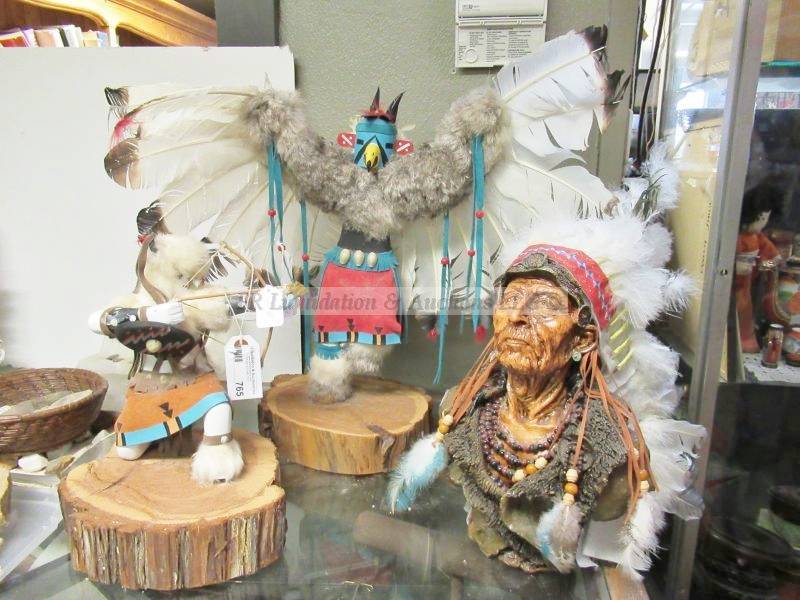 lot 765 image: Native American Indian figures