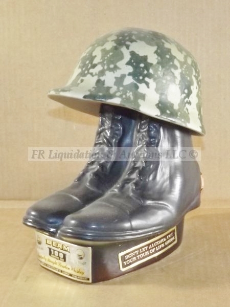 lot 557 image: Jim Beam 1975 military tribute decanter