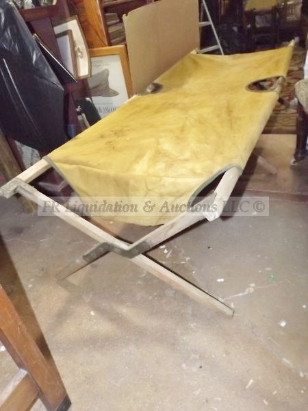 lot 566 image: World war 2 military cot