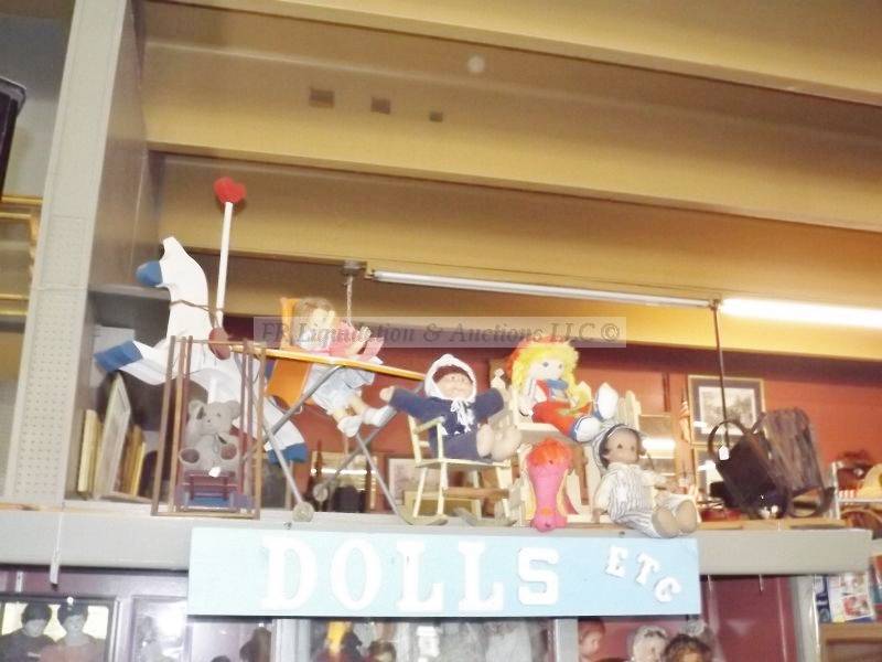 lot 644 image: Various doll furniture and more