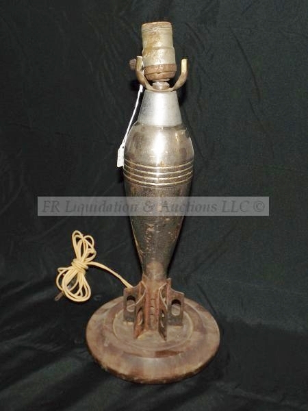 lot 589 image: Genuine bomb lamp