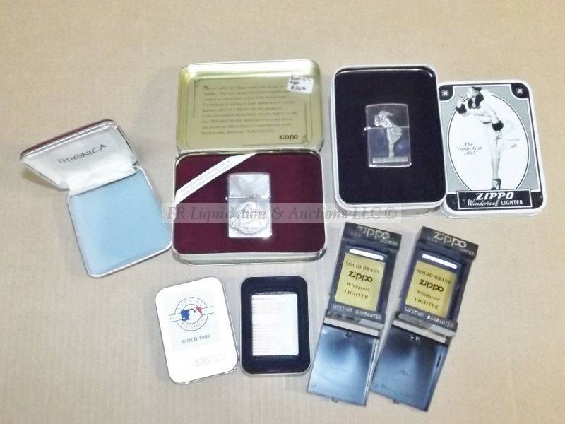 lot 598 image: Collectable Zippo lighters