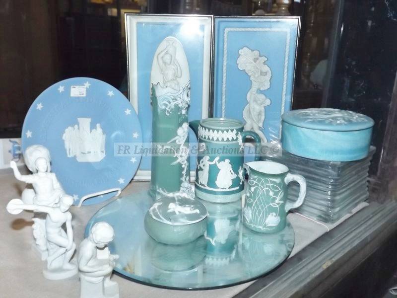 lot 880 image: Imitation Wedgwood jasper ware