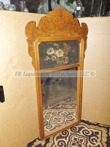 lot 431 image: Antique Hitchcock Alford Co. wall mirror