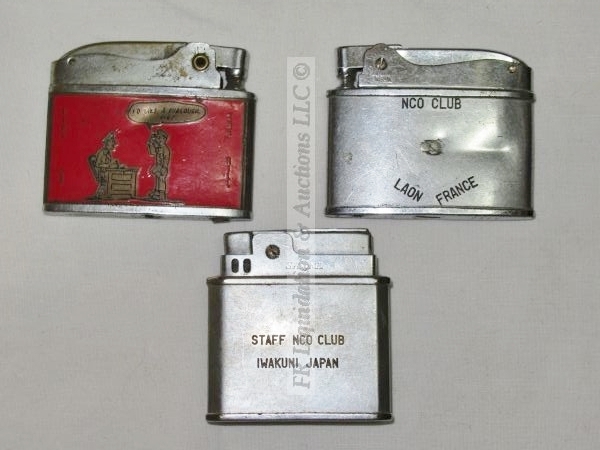 lot 883 image: Military NCO club lighters