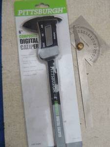 lot 348 image: Pittburgh-6 digital  caliper  NIP  angle tool