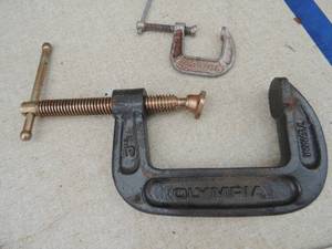 lot 352 image: CLAMPS -  3 OLYMPIA   & 1 no name