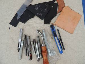 lot 353 image: Leather tools and punches
