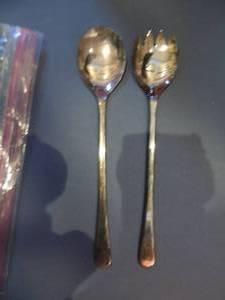 lot 309 image: Salad Tongs  MARKED E.P. IIS