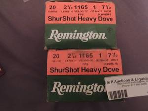lot 419 image: REMINGTON  20 GA  2 34  7 12  SHOT -  QTY 2