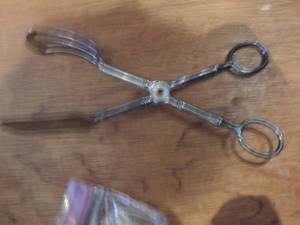 lot 318 image: Pastry SERVER  -Italy E.P. Zinc Claw