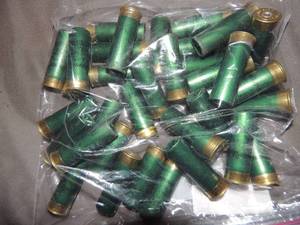 lot 413 image: SHOTGUN SHELLS 12GA.  QTY 36  RELOADS   SOLD AS COMPONENTS