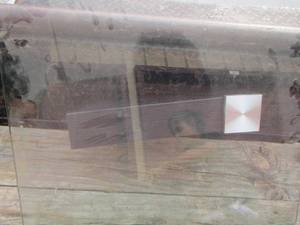 lot 13 image: 2 piece swivel top glass tables need put back together
