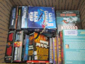 lot 159 image: James Burke, Clive Cusser, Stuart Woods audio book