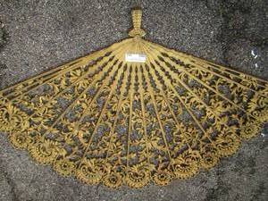 lot 163 image: plastic fan wall art 26 12 x 43