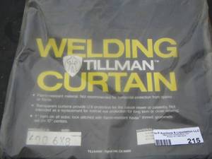 lot 215 image: Welding   Tillman curtain new