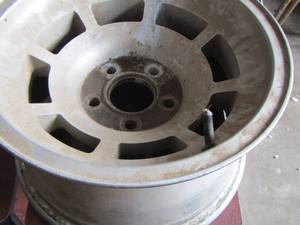 lot 87 image: 5 lug aluminum rim size unknown