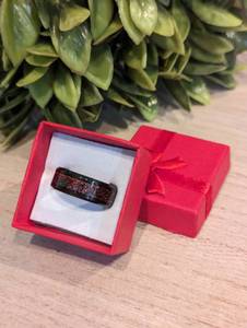 lot 58 image: NEW - Fireforge Black Tungsten Celtic Ring (Size 10)
