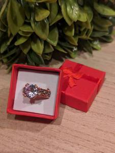 lot 60 image: NEW - Vintage Rose Gold Engagement Ring (Size 7)