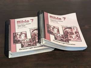 lot 108 image: NEW - Bible 7 Christian Light Education 2 Book Set
