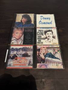 lot 185 image: 6 Traditional Country CD Set Featuring Loretta Lynn, Donny Osmond, Barbara Mandrell, Patsy Cline, Kathie Lee Gifford, and Various Artists