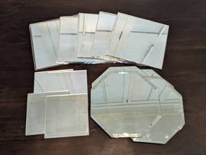 lot 203 image: NEW - Large Set of Display Mirrors