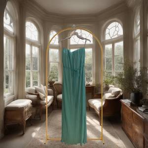 lot 210 image: NEW - Set of 6 Teal Strapless Formal Dresses