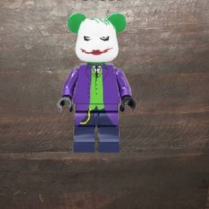 lot 25 image: Bearbrick The Joker Purple - NEW