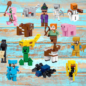 lot 12 image: LEGO Minecraft Minifigure Lot Of 16 - NEW