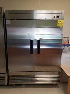 lot 1 image: EXCELLENT CONDITION Reach-In Dukers D55F 40.74 Cu Ft Stainless Steel 2-Door Commercial Freezer