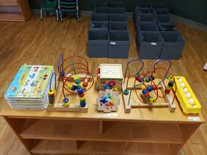 lot 120 image: Contents of Shelf.  Includes, Puzzles, Games & More