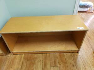 lot 161 image: Wooden Classroom Storage Cabinet