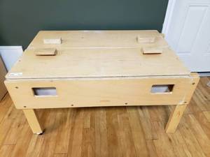 lot 201 image: Kaplan Rolling Sensory Sand & Water Table w Lid