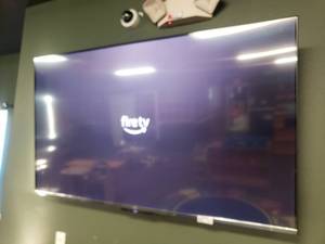lot 321 image: Amazon 65 FireTV Omni QLED Series 4K UHD Smart TV w Remote & Stand