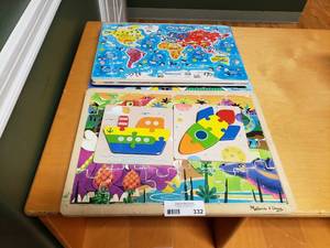 lot 332 image: Lot of 6 Wooden Puzzles