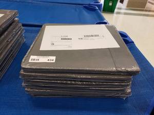 lot 434 image: Lot of 6 New Ikea Fysse Collapsible Storage Bins