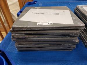 lot 436 image: Lot of 8 New Ikea Fysse Collapsible Storage Bins