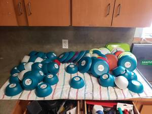 lot 454 image: Large Lot of Your Zone Childrens Plates & Bowls