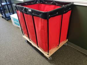 lot 463 image: Uline Rolling Laundry Cart