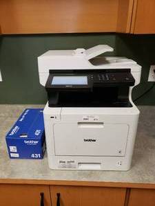 lot 473 image: Brother Model MFC-L8905CDW Color Laser All-In-One Printer w Brother 431 Cartridge
