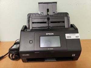 lot 487 image: Epson WorkForce ES-580W Wireless Color Desktop Document Scanner