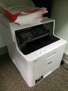 lot 495 image: Brother Model MFC-L8610CDW Business Color Laser All-In-One Printer