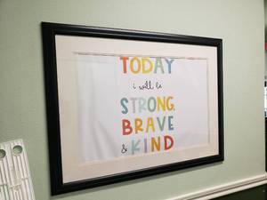 lot 534 image: Large Framed & Matted Today I Will Be Print