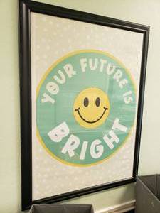 lot 535 image: Large Framed Your Future Is Bright Print