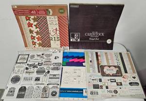 lot 43 image: LOT OF ASSORTED CRAFTING  SCRAPBOOKING 12 X 12 PAPER AND MORE AS SHOWN. NICE MIXED LOT