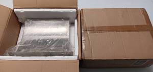 lot 107 image: POOL FOUNTAIN STAINLESS STEEL IN BOXES AS SHOWN.