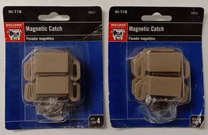 lot 109 image: TWO NEW BULLDOG MAGNETIC CATCH PACKS FOR CABINETS AS SHOWN.