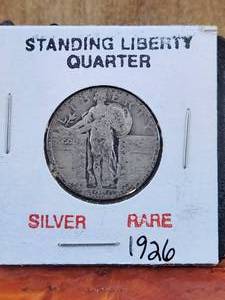 lot 73 image: 1926 Standing Liberty Quarter - silver - rare